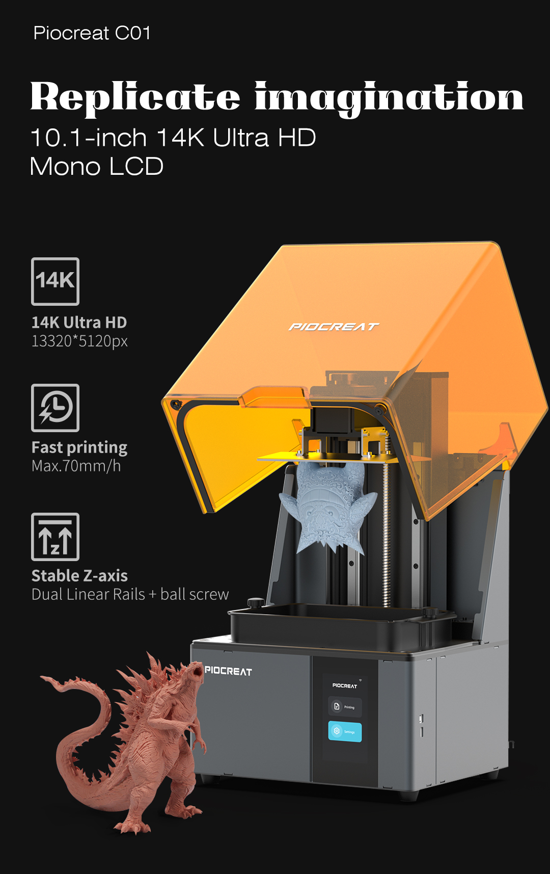 Creality C01 14K Dental LCD 3D Printer - Image 3