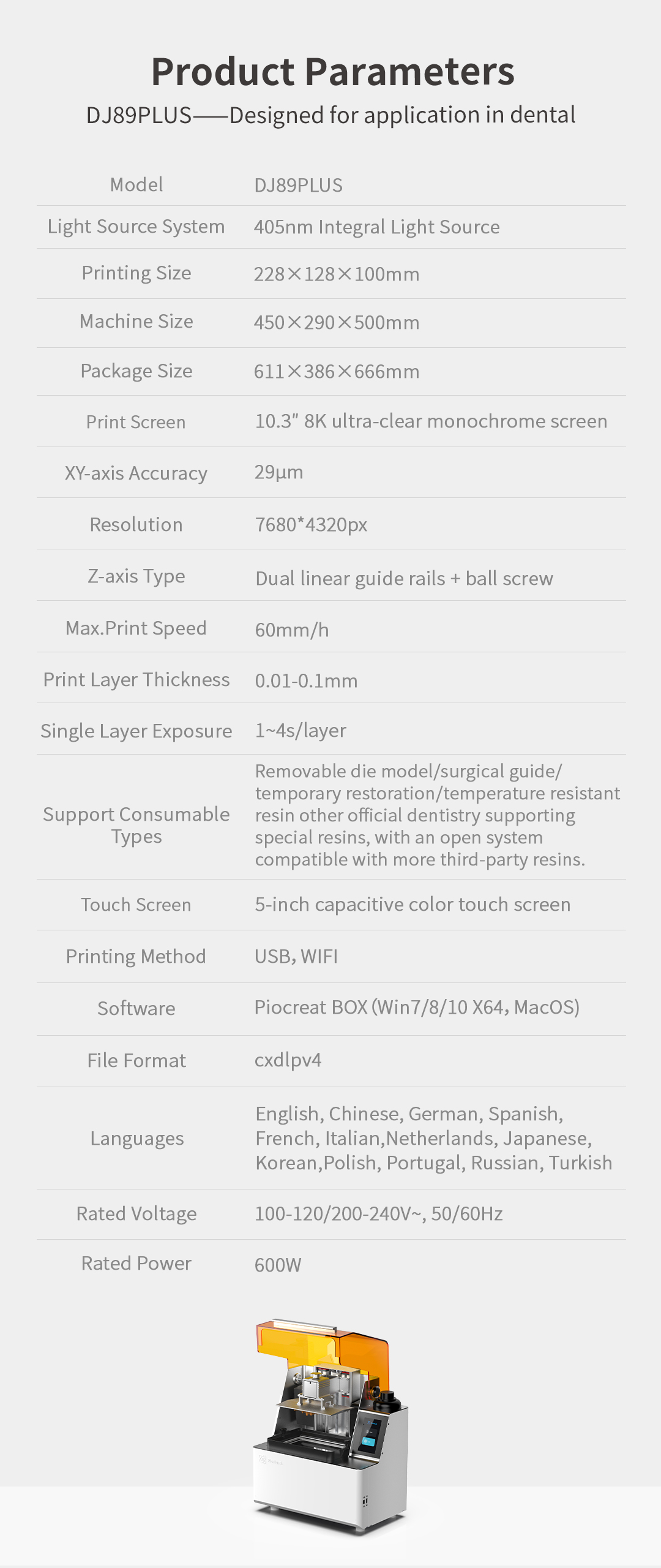 Creality DJ89 PLUS 8K LCD Dental 3D Printer - Image 18
